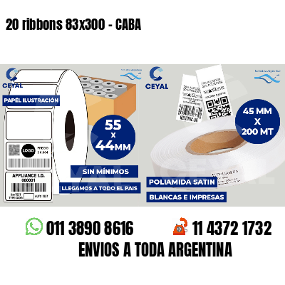 20 ribbons 83x300 - CABA