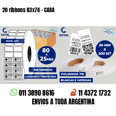 20 ribbons 83x74 - CABA