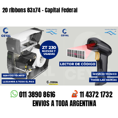 20 ribbons 83x74 - Capital Federal
