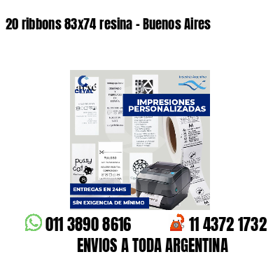 20 ribbons 83x74 resina - Buenos Aires