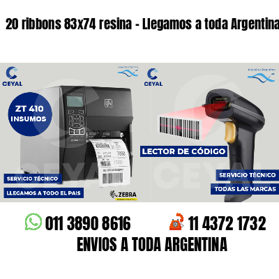 20 ribbons 83x74 resina - Llegamos a toda Argentina