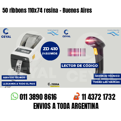 50 ribbons 110x74 resina - Buenos Aires