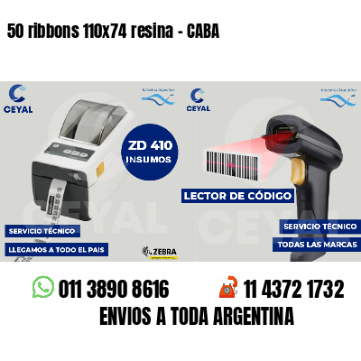 50 ribbons 110x74 resina - CABA