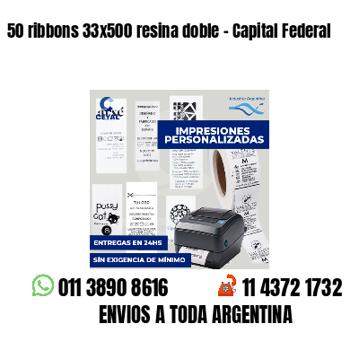 50 ribbons 33x500 resina doble - Capital Federal