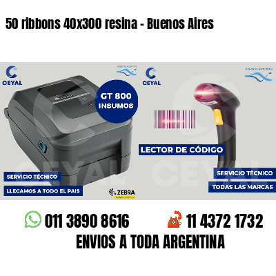 50 ribbons 40x300 resina - Buenos Aires