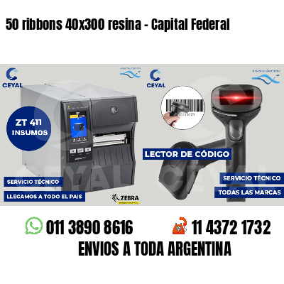 50 ribbons 40x300 resina - Capital Federal