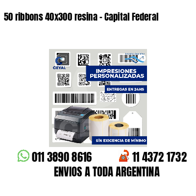 50 ribbons 40x300 resina - Capital Federal