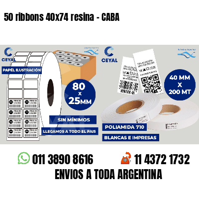 50 ribbons 40x74 resina - CABA