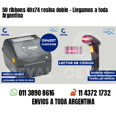 50 ribbons 40x74 resina doble - Llegamos a toda Argentina