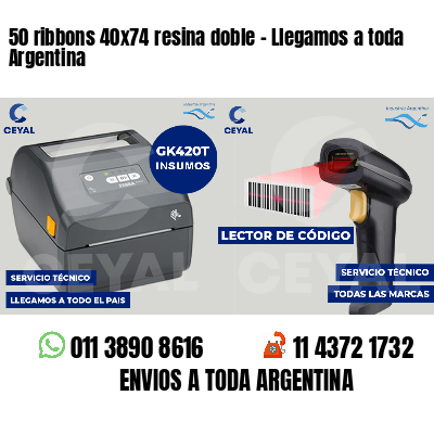 50 ribbons 40x74 resina doble - Llegamos a toda Argentina