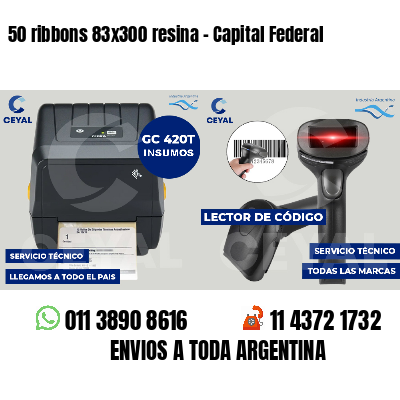 50 ribbons 83x300 resina - Capital Federal