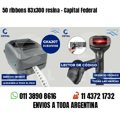 50 ribbons 83x300 resina - Capital Federal