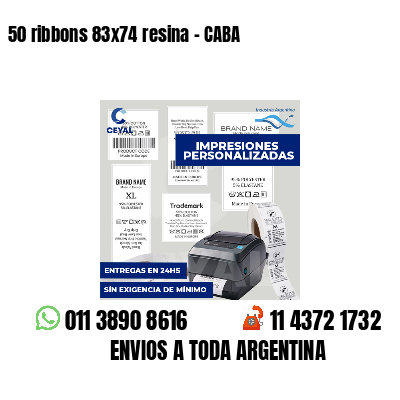 50 ribbons 83x74 resina - CABA