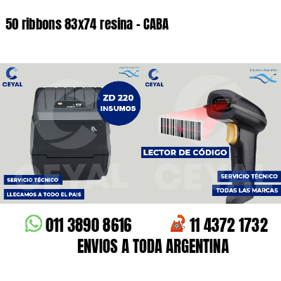 50 ribbons 83x74 resina - CABA