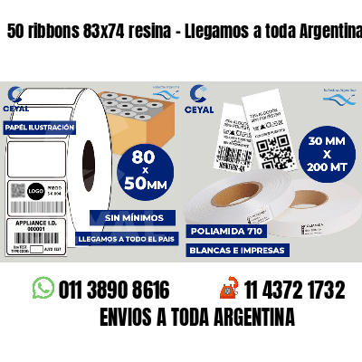 50 ribbons 83x74 resina - Llegamos a toda Argentina