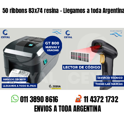 50 ribbons 83x74 resina - Llegamos a toda Argentina