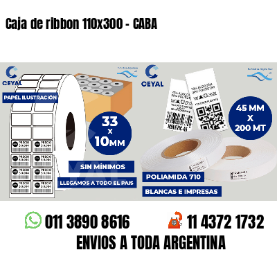Caja de ribbon 110x300 - CABA