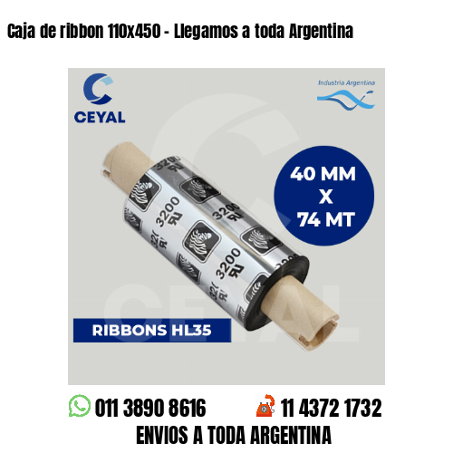 Caja de ribbon 110×450 – Llegamos a toda Argentina