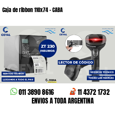 Caja de ribbon 110x74 - CABA