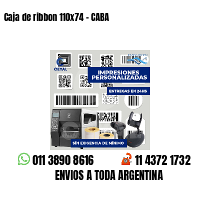 Caja de ribbon 110x74 - CABA