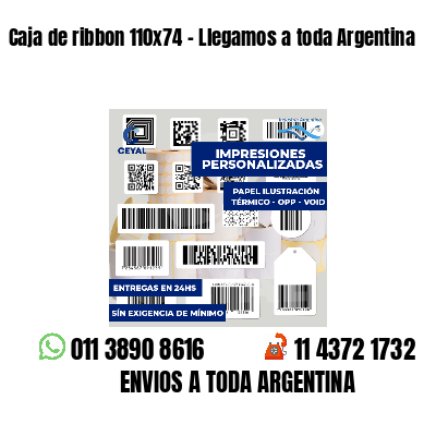 Caja de ribbon 110x74 - Llegamos a toda Argentina