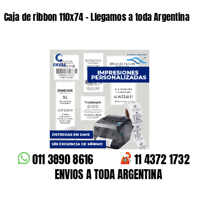 Caja de ribbon 110x74 - Llegamos a toda Argentina