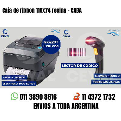 Caja de ribbon 110x74 resina - CABA