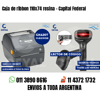Caja de ribbon 110x74 resina - Capital Federal
