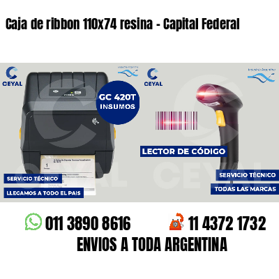 Caja de ribbon 110x74 resina - Capital Federal