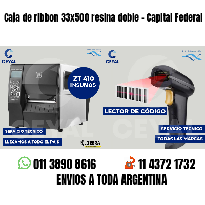 Caja de ribbon 33x500 resina doble - Capital Federal