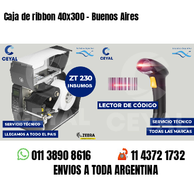 Caja de ribbon 40x300 - Buenos Aires
