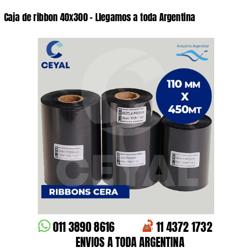 Caja de ribbon 40×300 – Llegamos a toda Argentina