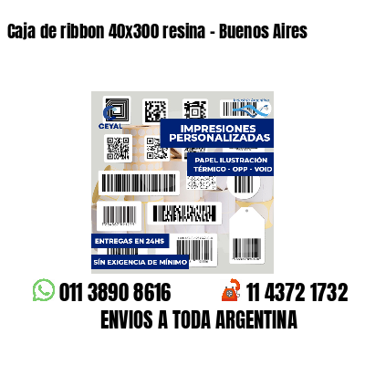 Caja de ribbon 40x300 resina - Buenos Aires