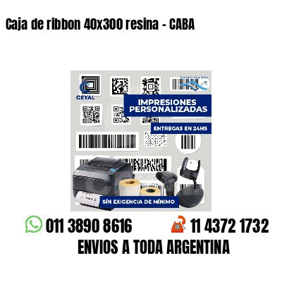 Caja de ribbon 40x300 resina - CABA