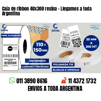 Caja de ribbon 40x300 resina - Llegamos a toda Argentina