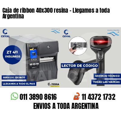 Caja de ribbon 40x300 resina - Llegamos a toda Argentina
