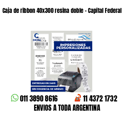 Caja de ribbon 40x300 resina doble - Capital Federal