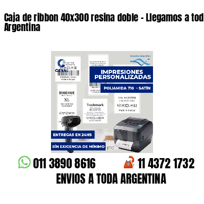 Caja de ribbon 40x300 resina doble - Llegamos a toda Argentina