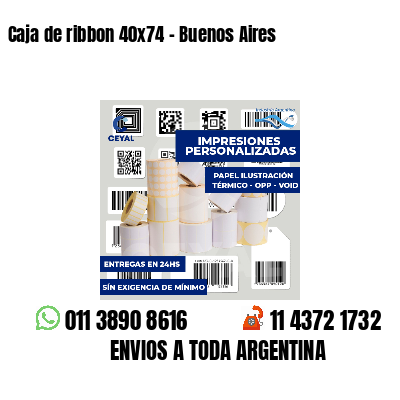Caja de ribbon 40x74 - Buenos Aires