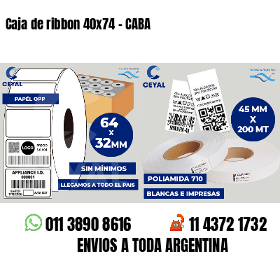 Caja de ribbon 40x74 - CABA