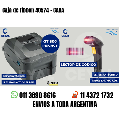 Caja de ribbon 40x74 - CABA