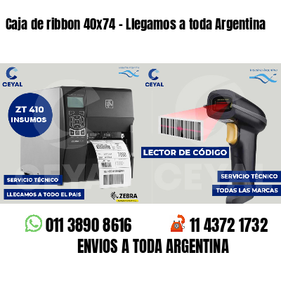 Caja de ribbon 40x74 - Llegamos a toda Argentina