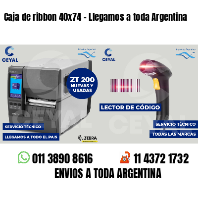 Caja de ribbon 40x74 - Llegamos a toda Argentina