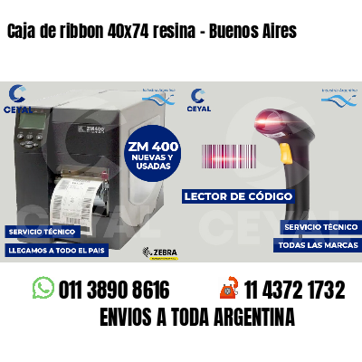 Caja de ribbon 40x74 resina - Buenos Aires