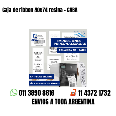 Caja de ribbon 40x74 resina - CABA