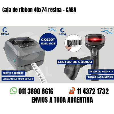 Caja de ribbon 40x74 resina - CABA