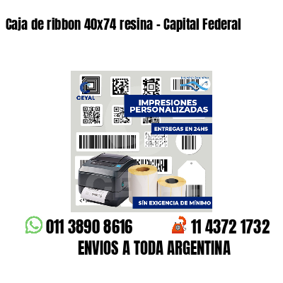 Caja de ribbon 40x74 resina - Capital Federal
