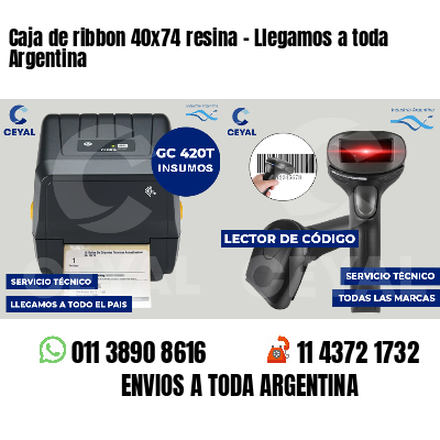 Caja de ribbon 40x74 resina - Llegamos a toda Argentina