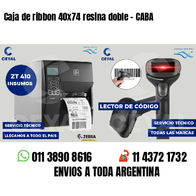 Caja de ribbon 40x74 resina doble - CABA