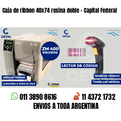 Caja de ribbon 40x74 resina doble - Capital Federal